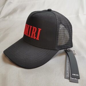 AMIRI red  Letter Black Hat